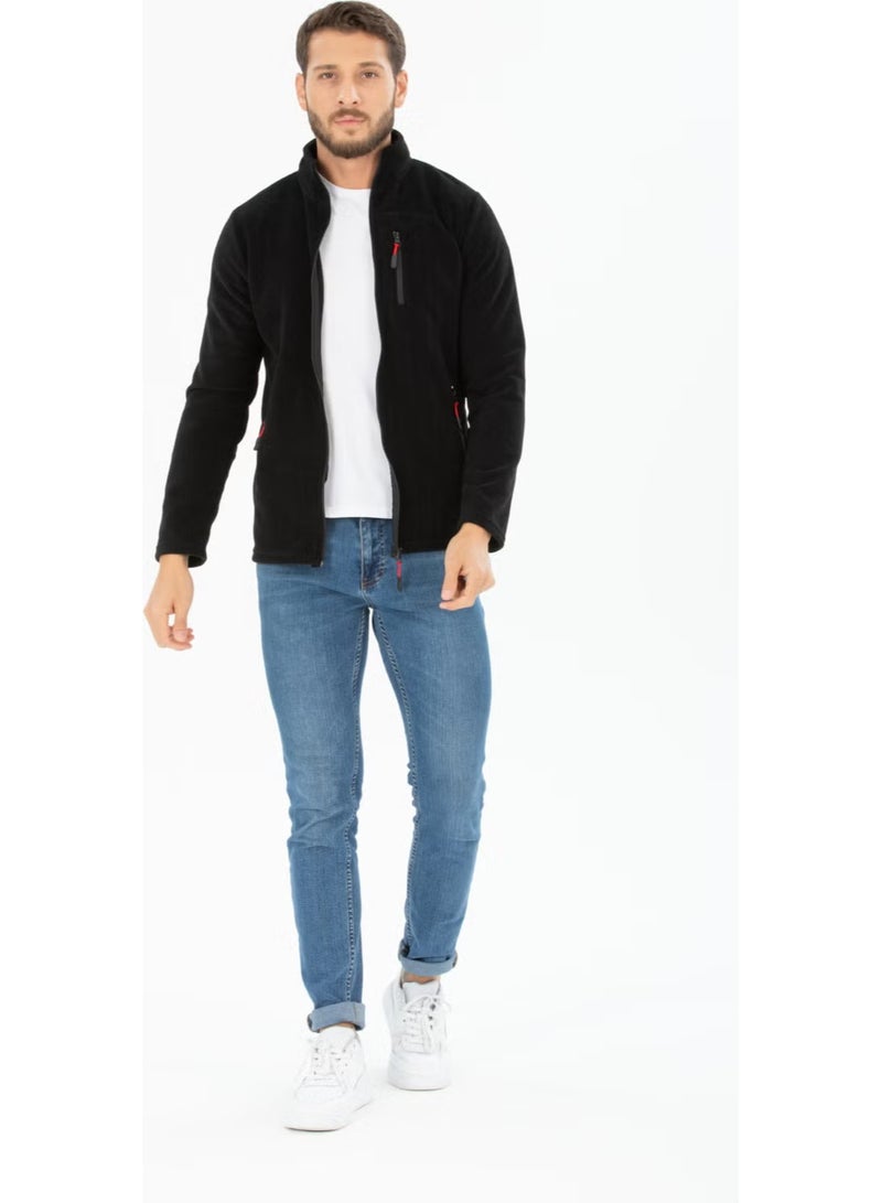 Four Man Men's Polar Fleece Three Pocket Softshell - Image 1